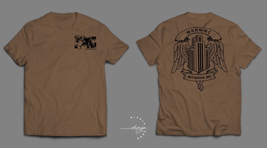 WRNMMC Junior Enlisted Association tee, front and back