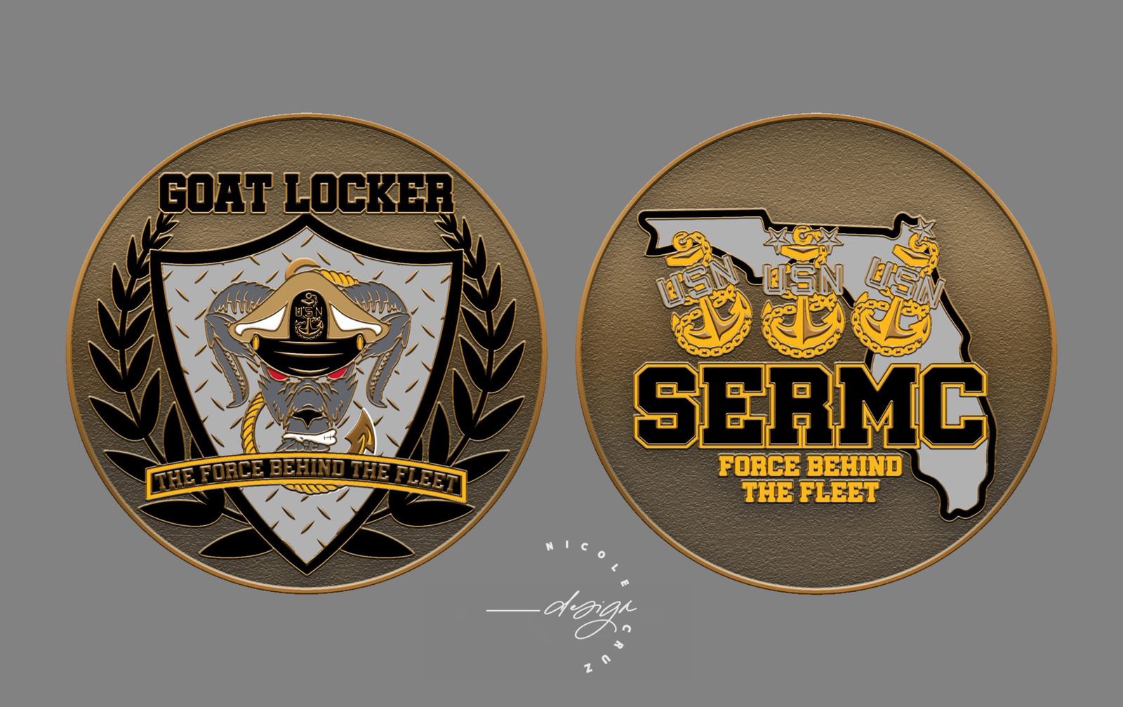 SERMC Goat Locker challenge coin