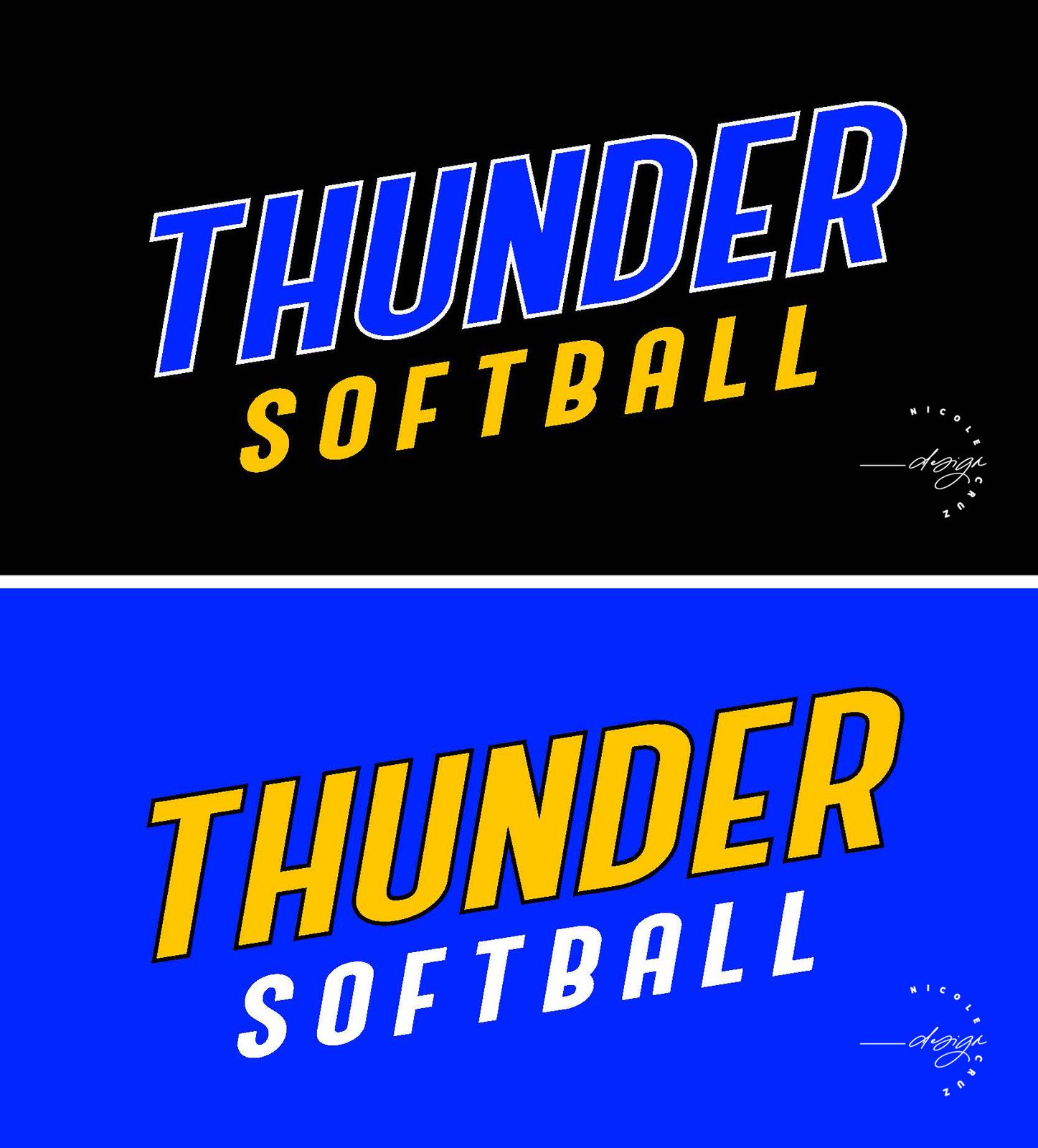 Thunder Softball wordmark