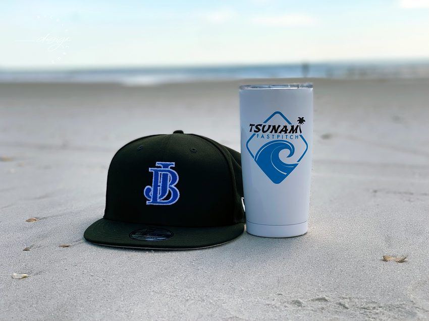 Tsunami Fastpitch cap and tumbler