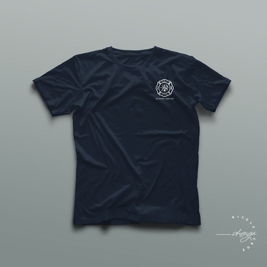 USS Harry S. Truman Flying Squad tee, back skull and axes