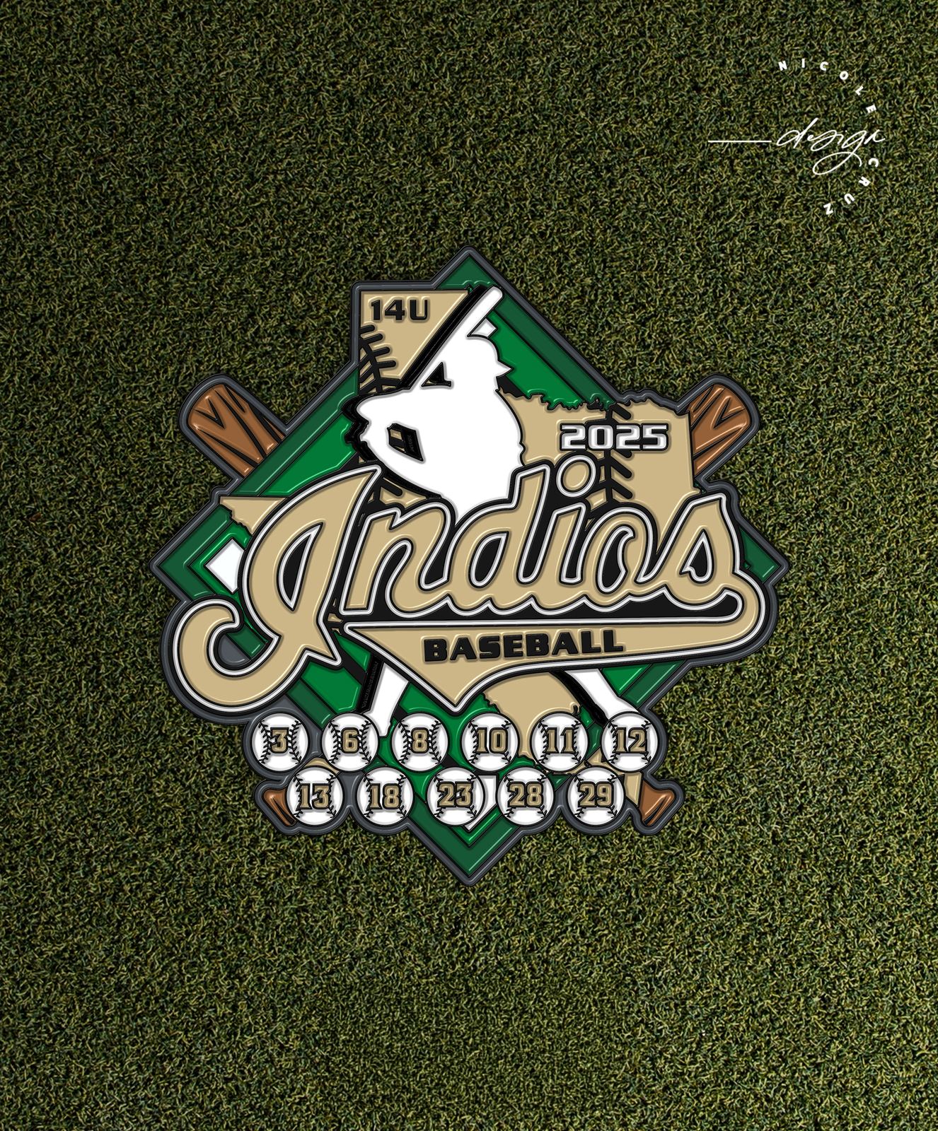 Indios Baseball 14U coin