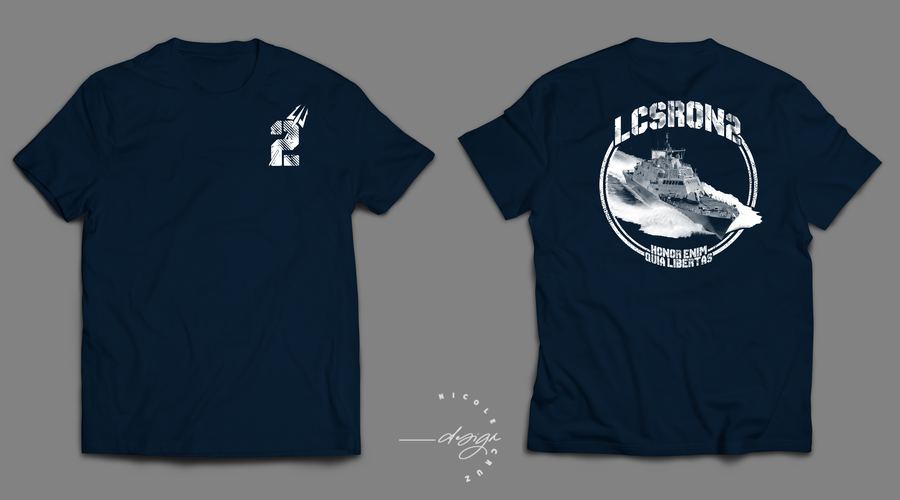 LCSRON2 tee, front and back