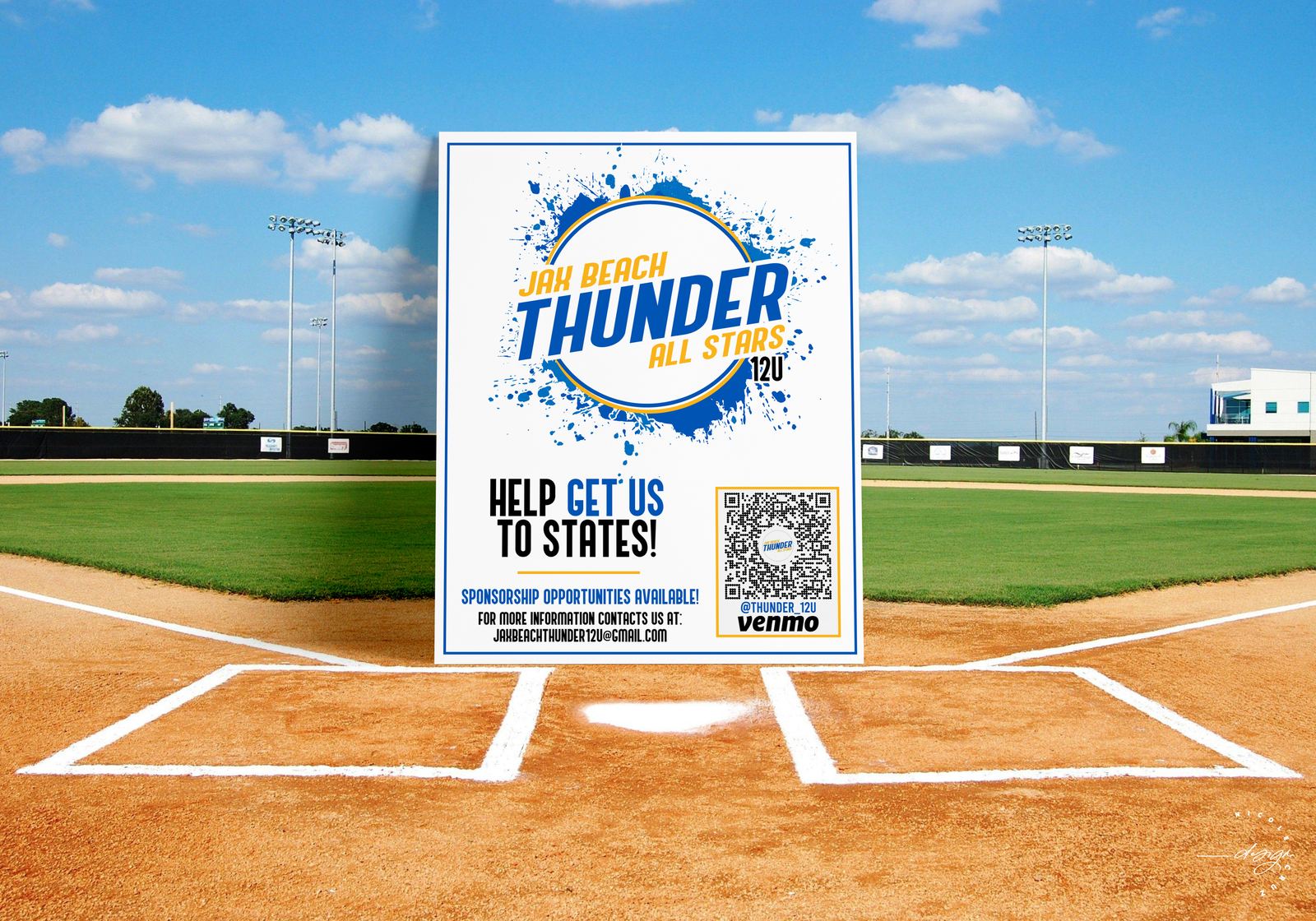 Jax Beach Thunder sponsorship flyer